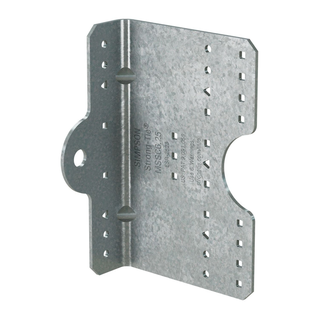 Simpson Strong-Tie MSSC6.25-R30 MSSC 6-1/4-in. 12-Gauge Galvanized Steel-Stud Clip, 30-Pack
