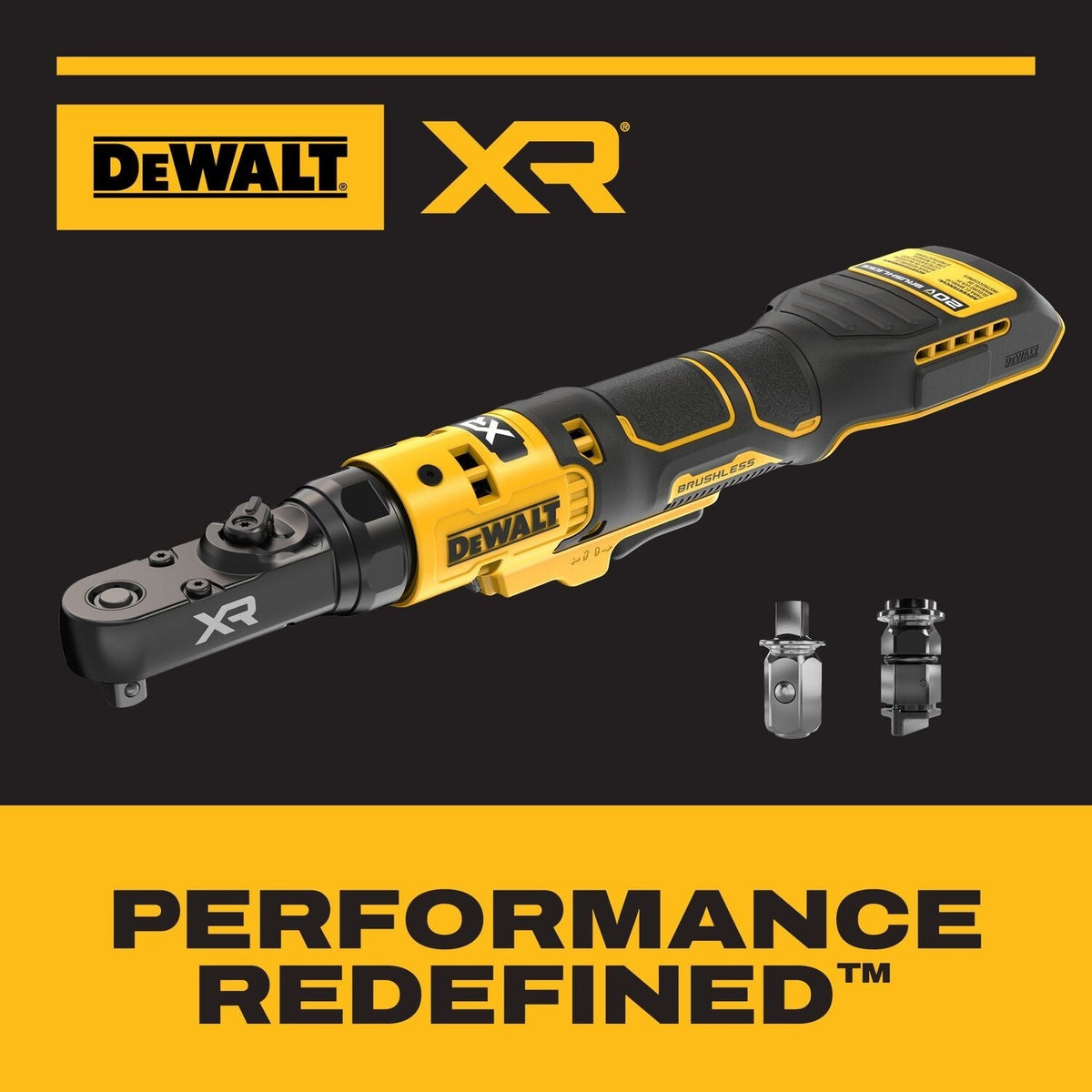 DeWALT DCF520B 20V MAX XR Brushless 1/4-in. & 3/8-in. Sealed Head Ratchet w/ 5.0Ah Battery