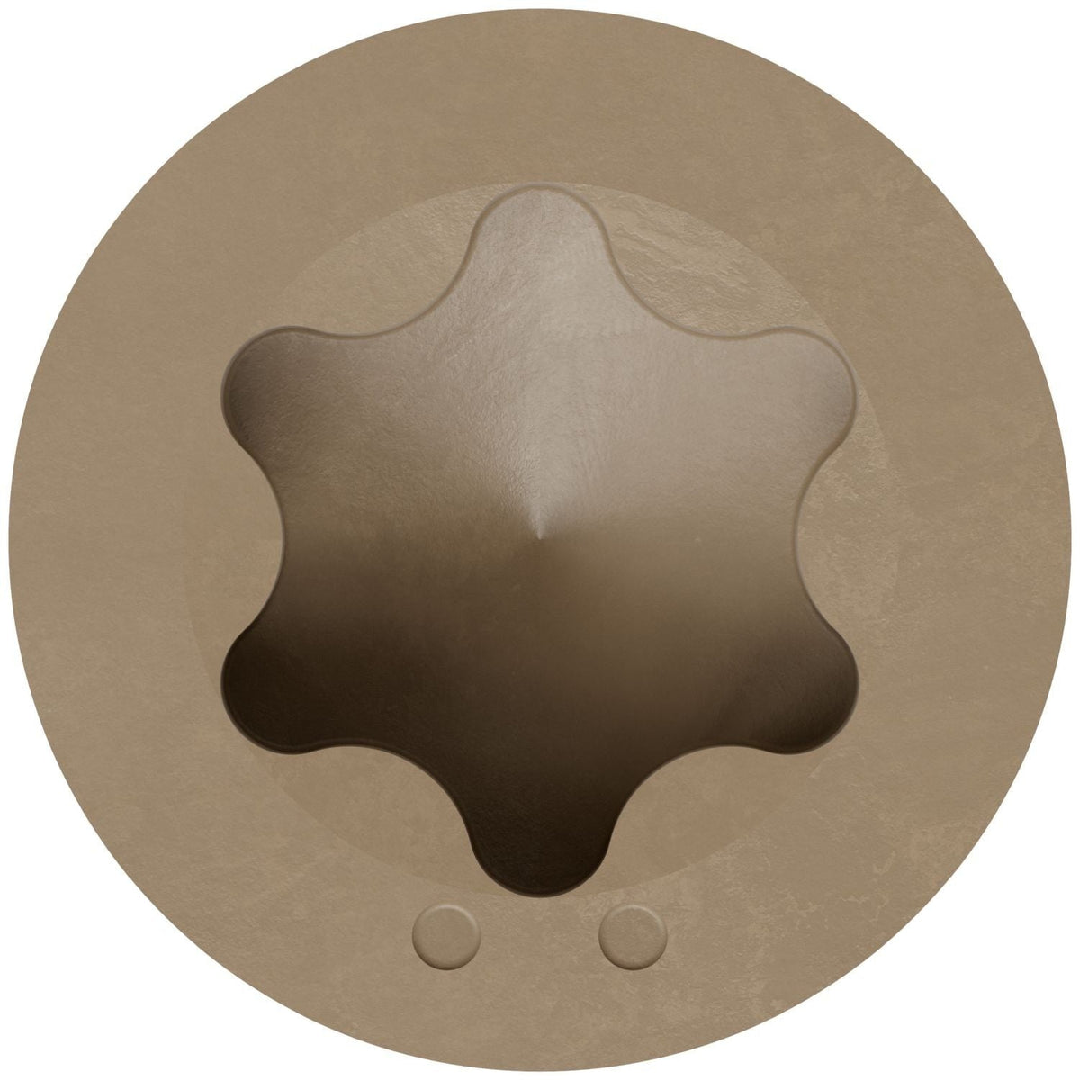 Simpson Strong-Tie S07225FTBTN Trim-Head Screw, 6-Lobe Drive, #7 x 2-1/4-in. T15 Type 305, Tan, 1750-Pack