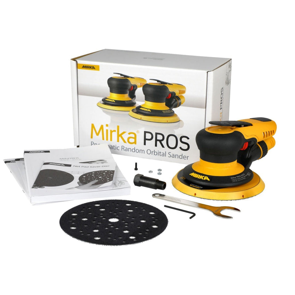 Mirka PROS 625CV 6-in. Pneumatic Random Orbital Sander with Central Vacuum Dust Extraction (MRP-625CV)