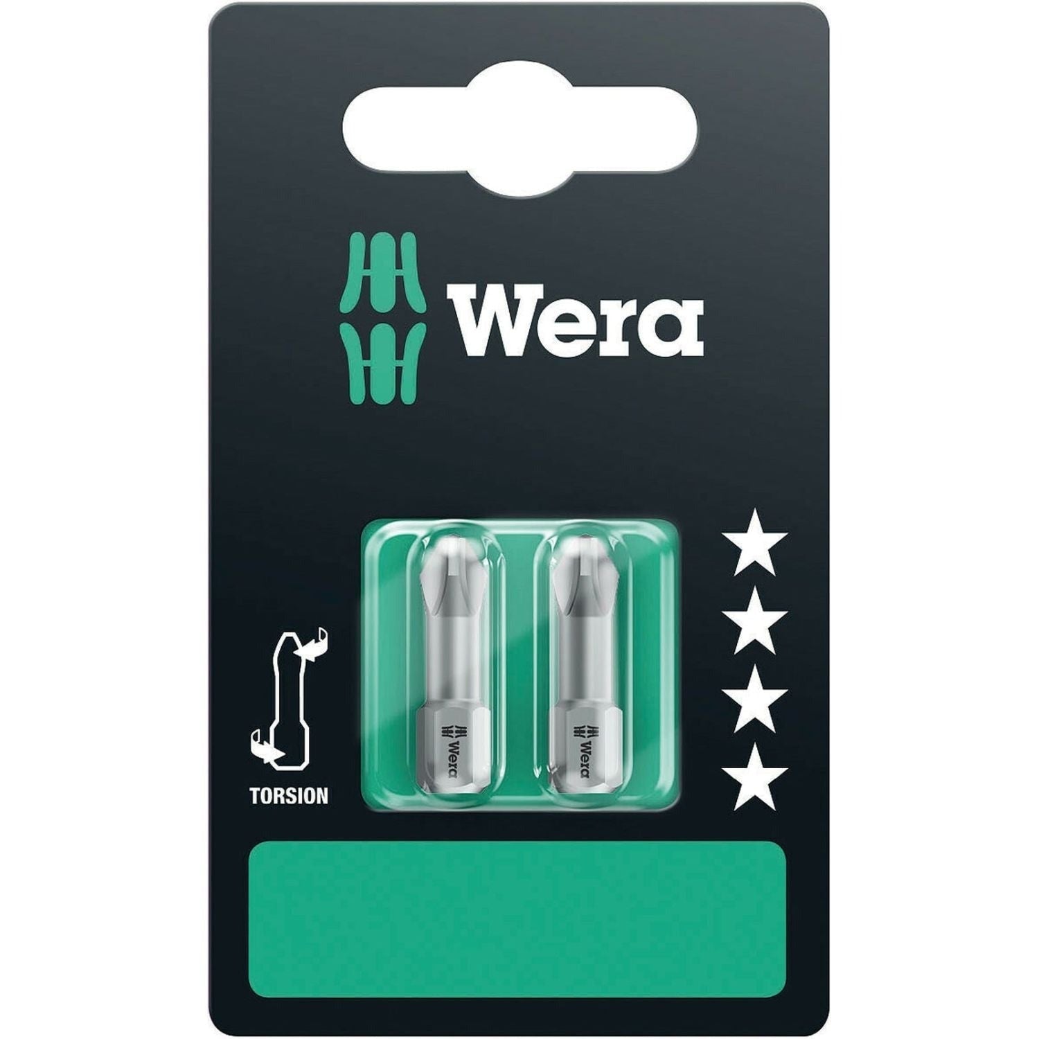 Wera 851/1 Tz SB Bit, Ph 2x25-mm., 2-Pieces