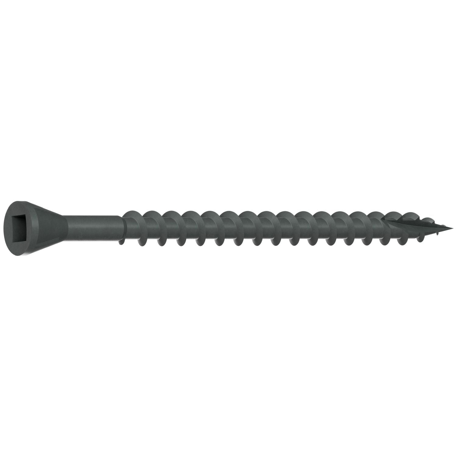 Simpson Strong-Tie DTHQ212S Trim-Head Screw, Type-17 Point, #8 x 2-1/2-in. #2U Square Drive, Quik Guard, 1500-Pack