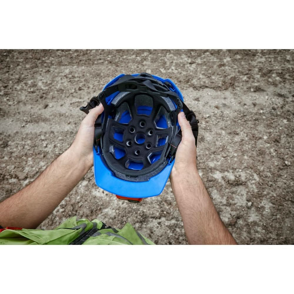 Milwaukee 48-73-1329 Red Front Brim Safety Helmet - Type 2, Class E