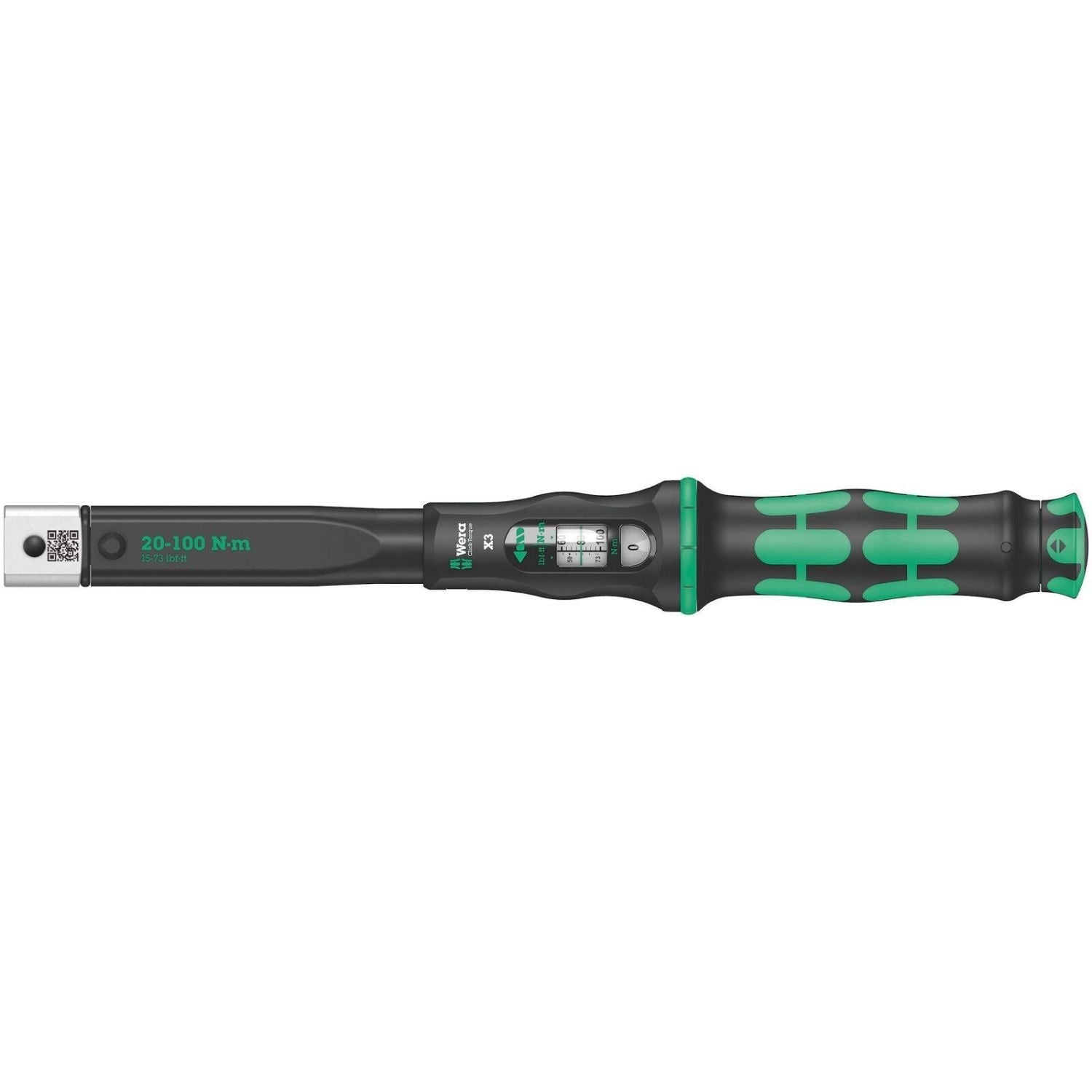Wera Click-Torquex3 Torque Wrench For Insert Tools, 20-100 Nm, 9X12x20-100 Nm