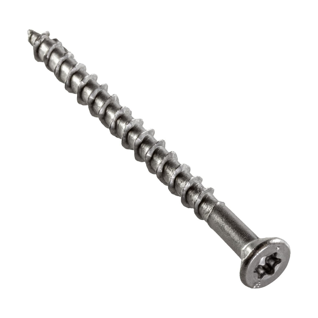 Simpson Strong-Tie T10250WPP Deck-Drive DWP WOOD SS Screw, #10 x 2-1/2-in. T25, Flat Head, Type 316, 350-Pack