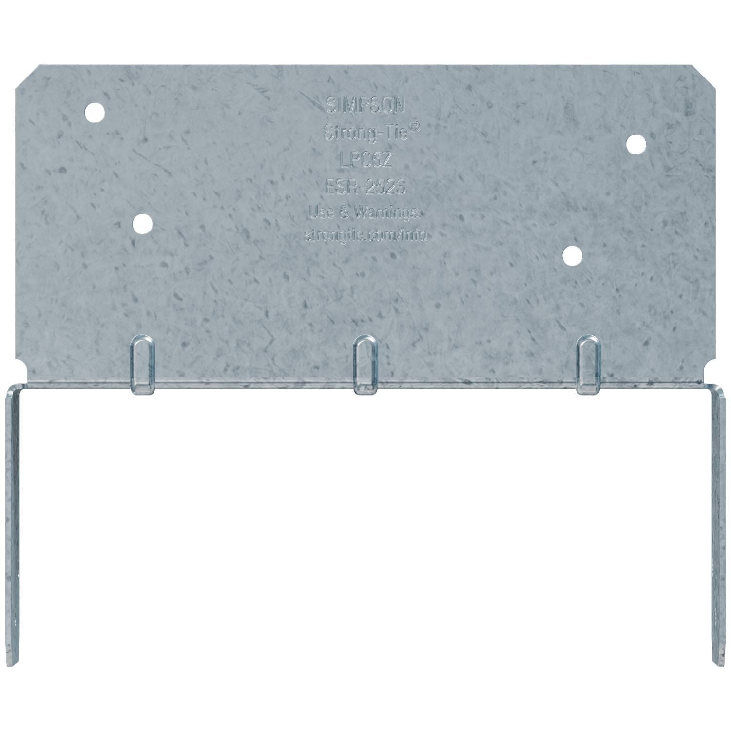 Simpson Strong-Tie LPC6Z LPCZ ZMAX Galvanized Adjustable Post Cap for 6x