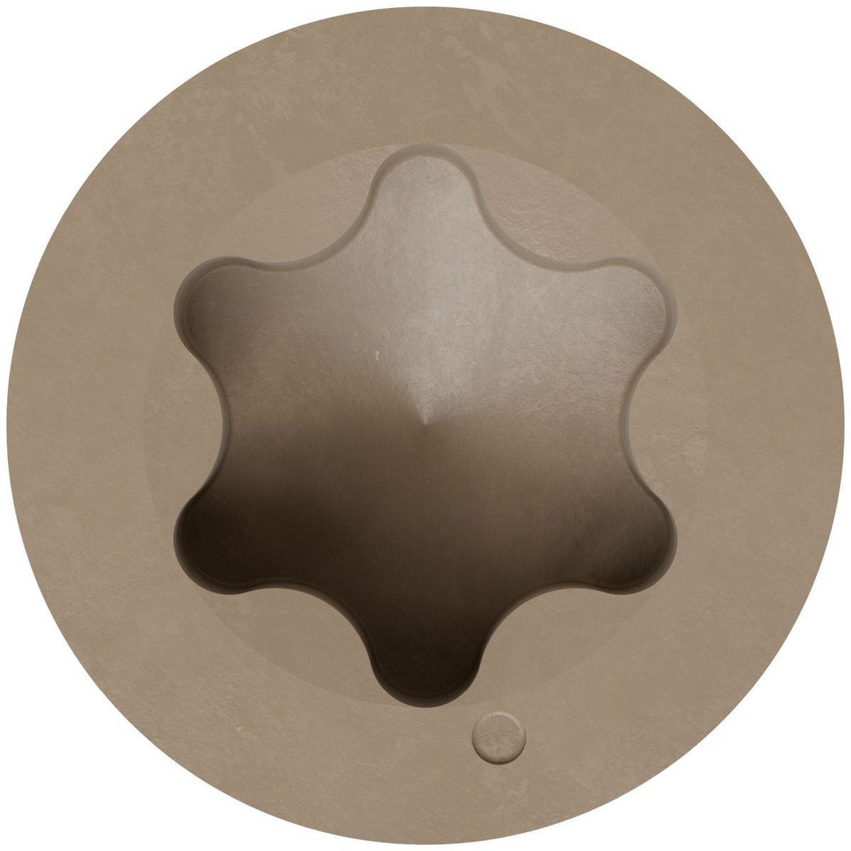 Simpson Strong-Tie T07162FT70TN02 Trim-Head Screw, 6-Lobe Drive, #7 x 1-5/8-in. T-15 Type 316, Tan 02, 70-Pack