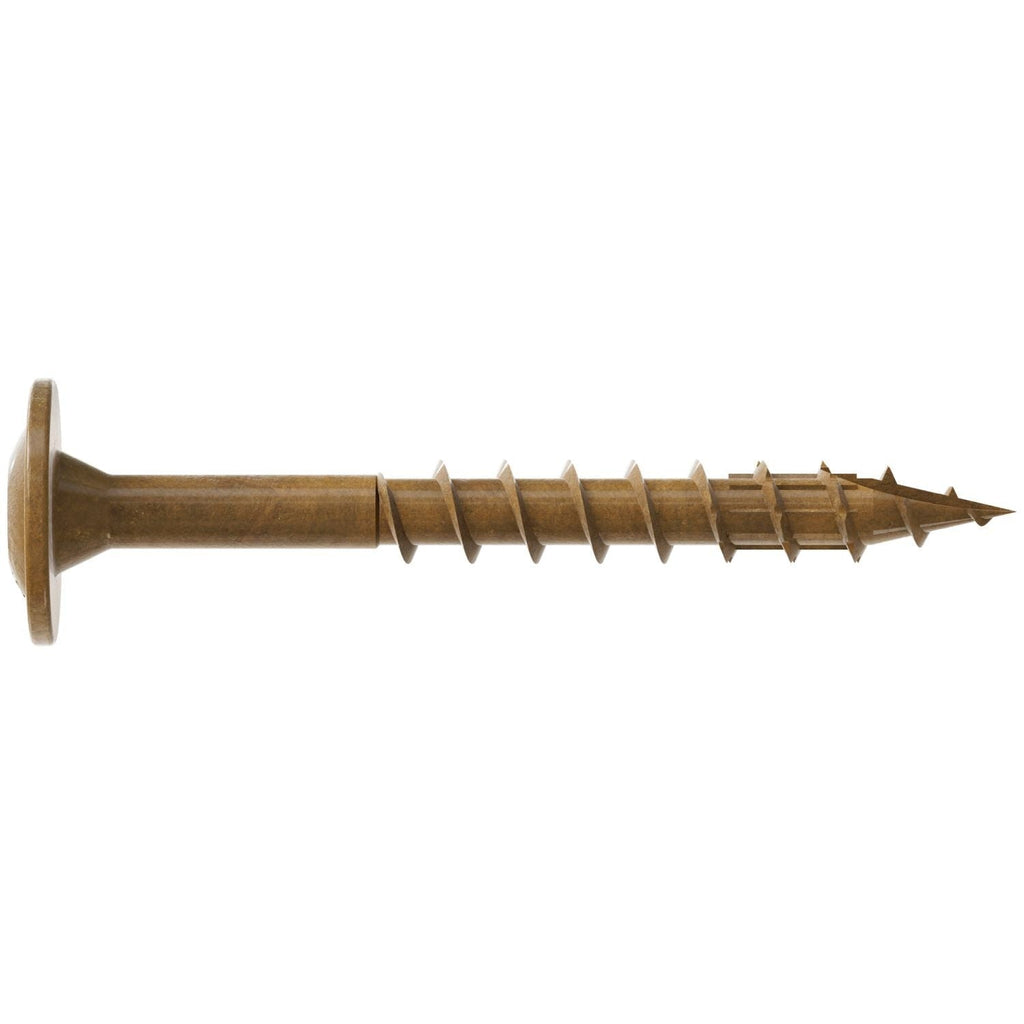 Simpson Strong-Tie CBT08112MB Wafer-Head Construction Screw, #8 x 1-1/2-in. T20, Quik Guard, Tan, 4000-Pack
