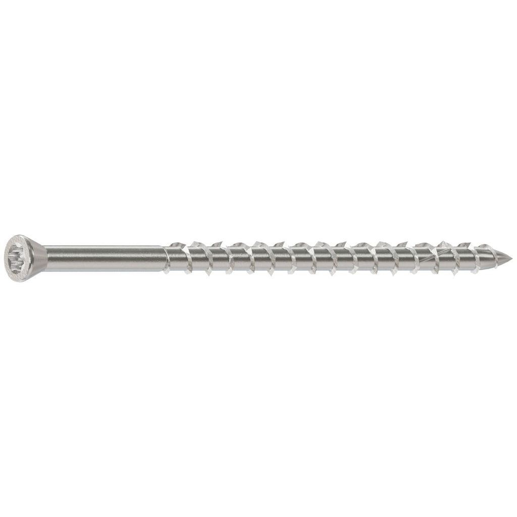 Simpson Strong-Tie S08300WPP Deck-Drive DWP WOOD SS Screw, #8 x 3-in. T-20, Trim Head, Type 305, 350-Pack