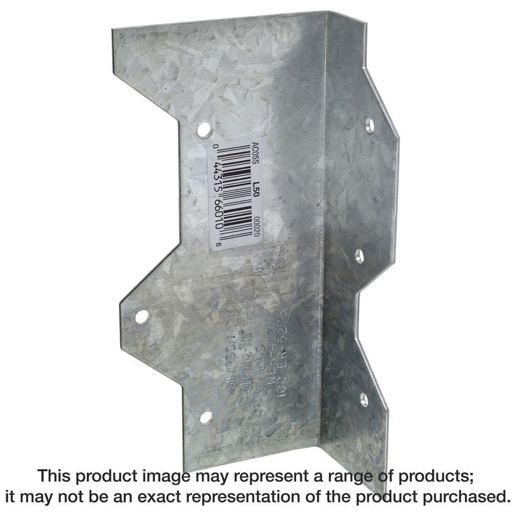 Simpson Strong-Tie L50 5-in. 16-Gauge Galvanized Reinforcing L Angle
