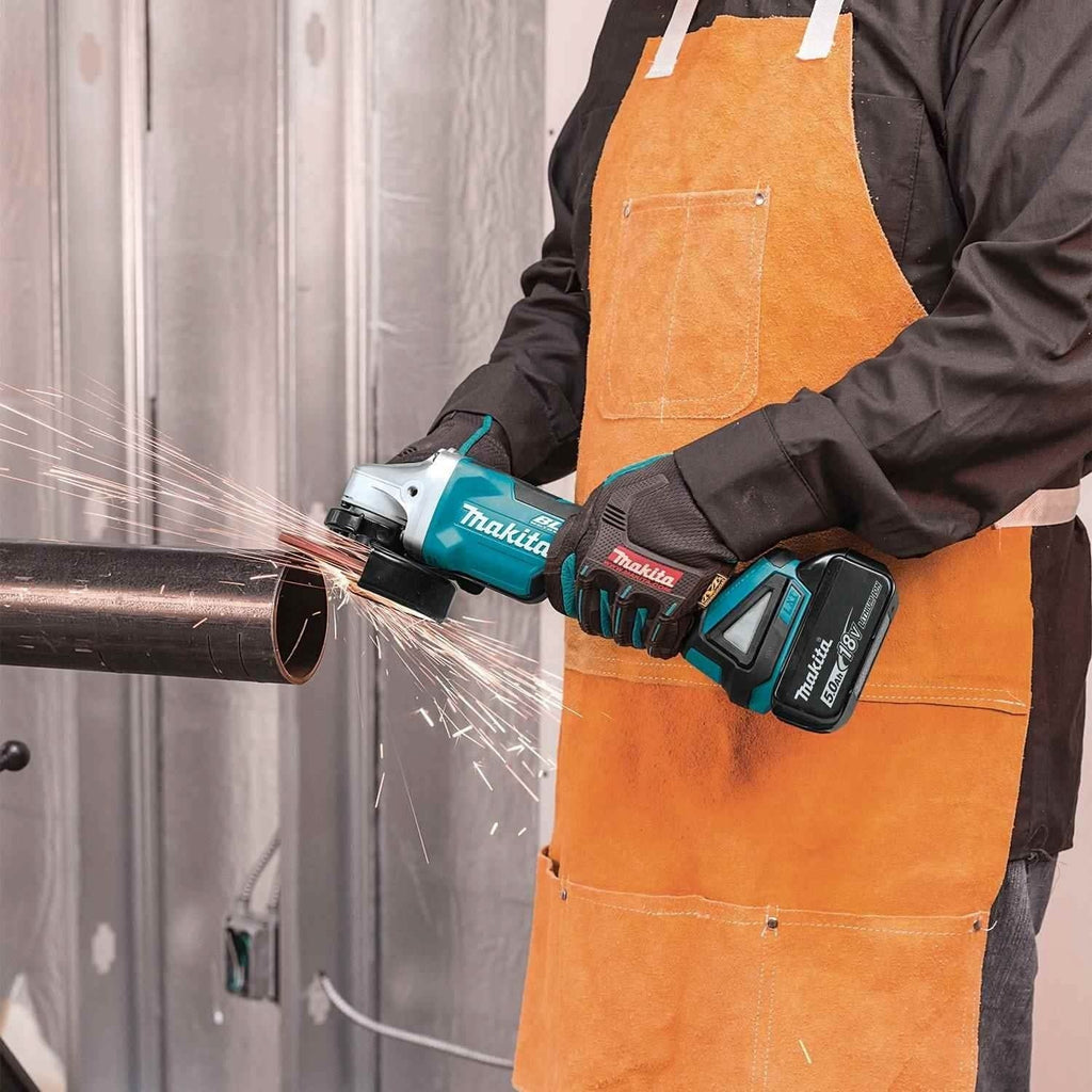 Makita XAG11T 18V LXT Lithium-Ion Brushless Cordless 4-1/2"Â / 5" Paddle Switch Cut-Off/Angle Grinder Kit, with Electric Brake (5.0Ah)