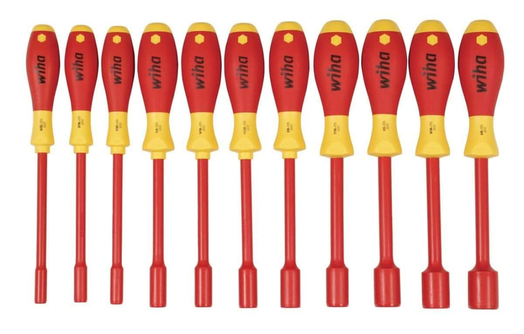 Wiha 32296 Insulated Nut Driver 11 Piece Inch Set