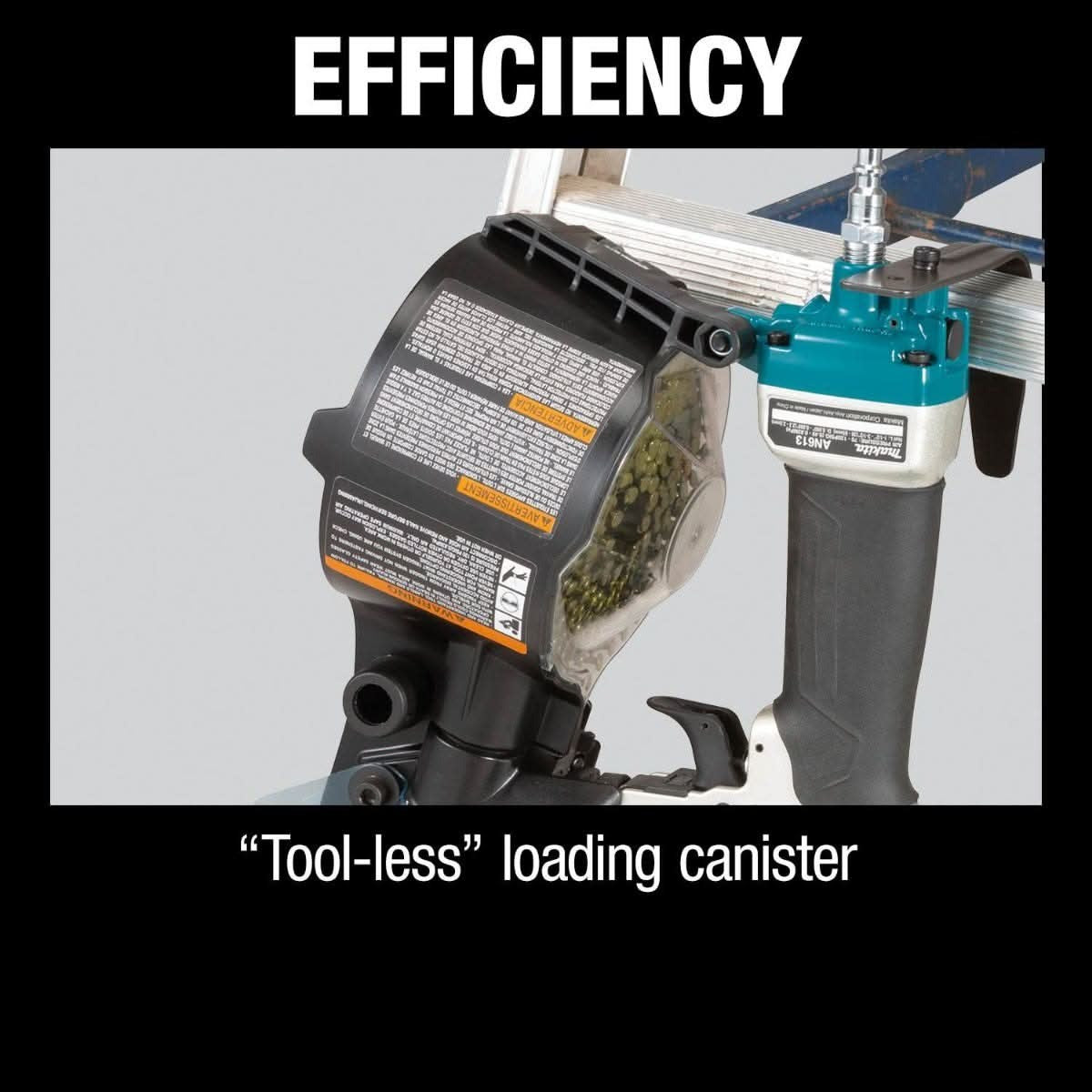 Makita AN613 15Ã‚Â° 2-1/2" Siding Coil Nailer