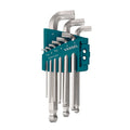 Vessel 8209BPSU Ball Point Hex L-Key Wrench, Stubby Short Type, 9-Piece Set