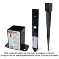Simpson Strong-Tie FPBS44 E-Z Spike Black Powder-Coated Post-Base Spike for 4x4
