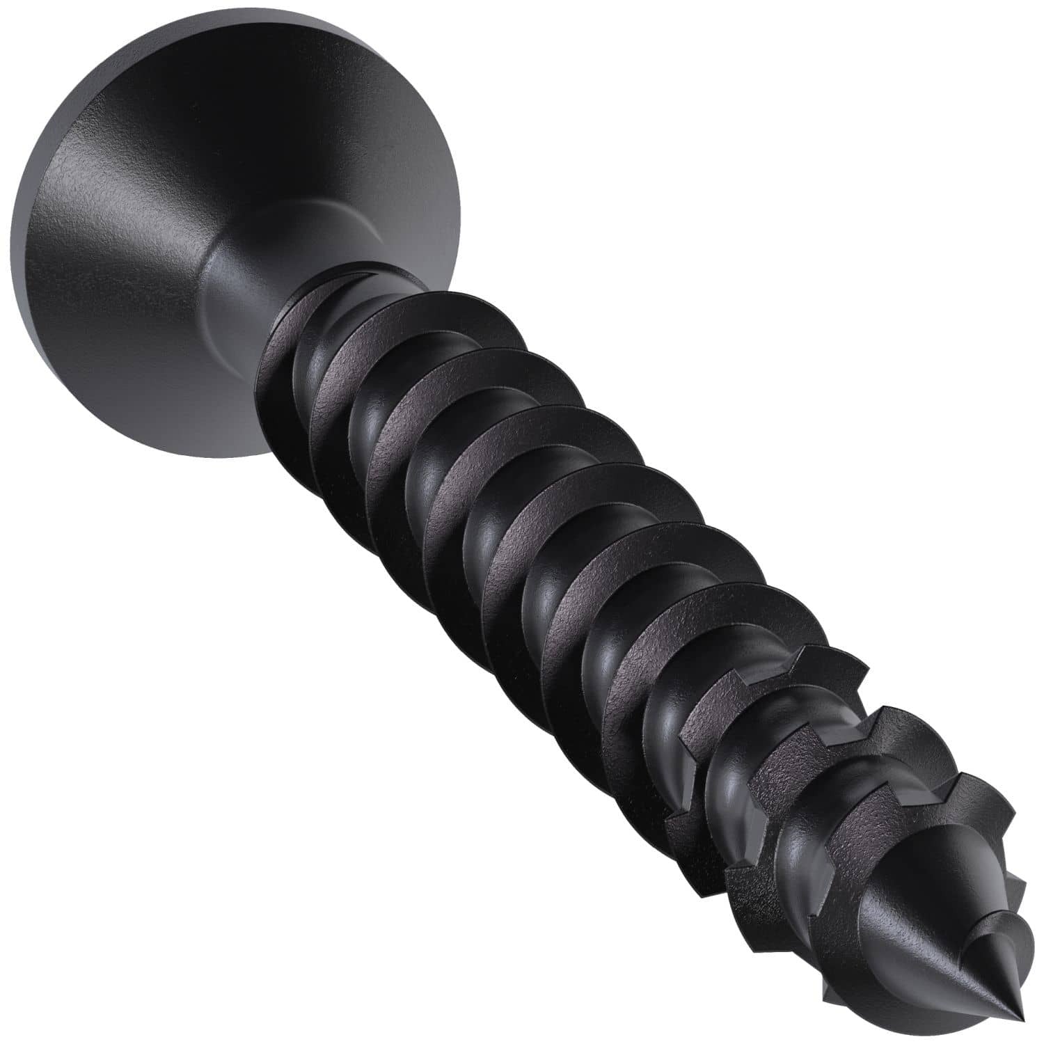 Simpson Strong-Tie TNTBL18134TF Titen Turbo, 3/16-in. x 1-3/4-in. 6-Lobe Flat-Head Concrete and Masonry Screw, Black, 100-Pack