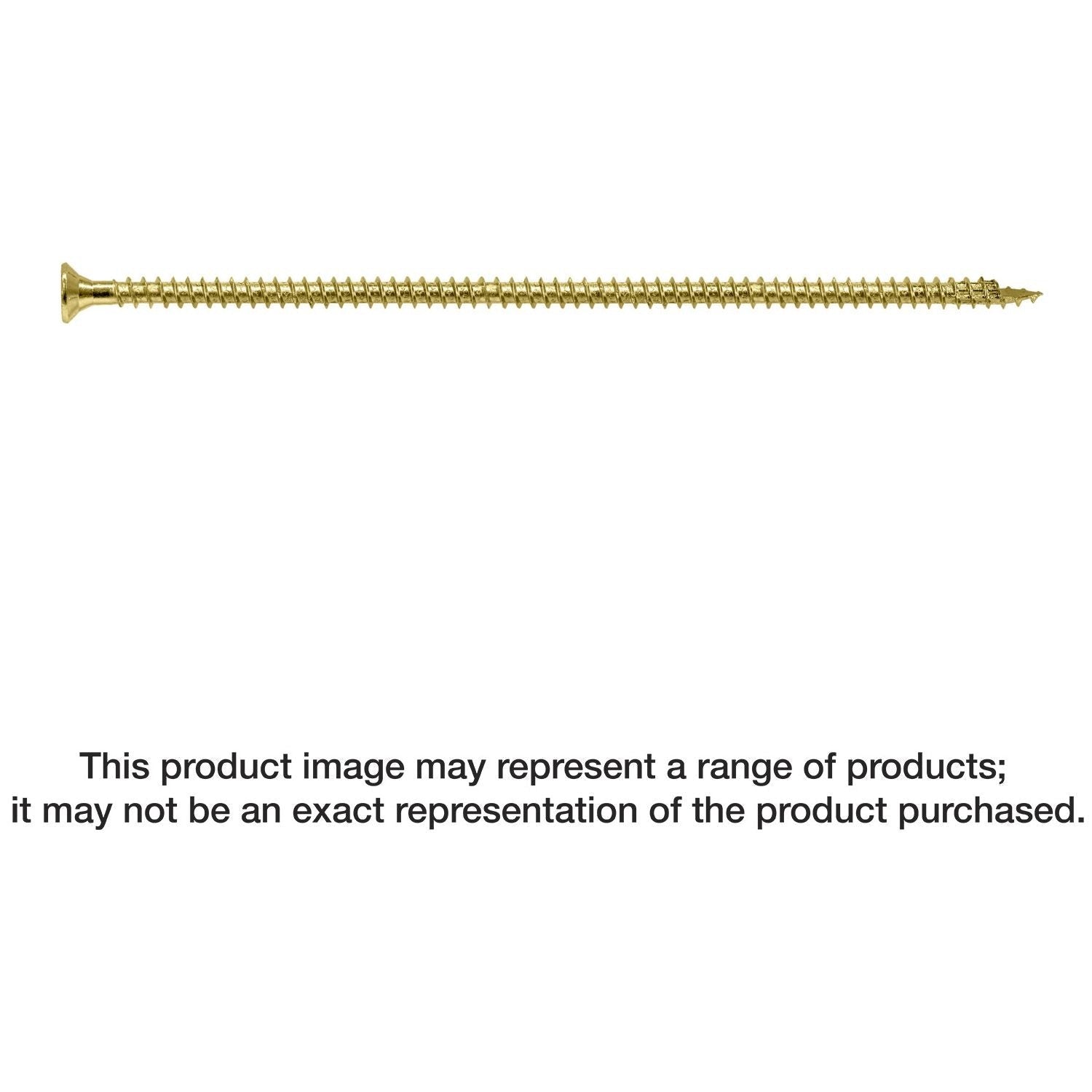 Simpson Strong-Tie SDCF221014 Strong-Drive SDCF TIMBER-CF Screw, 0.315-in. x 10-1/4-in. T40, Yellow Zinc, 250-Pack