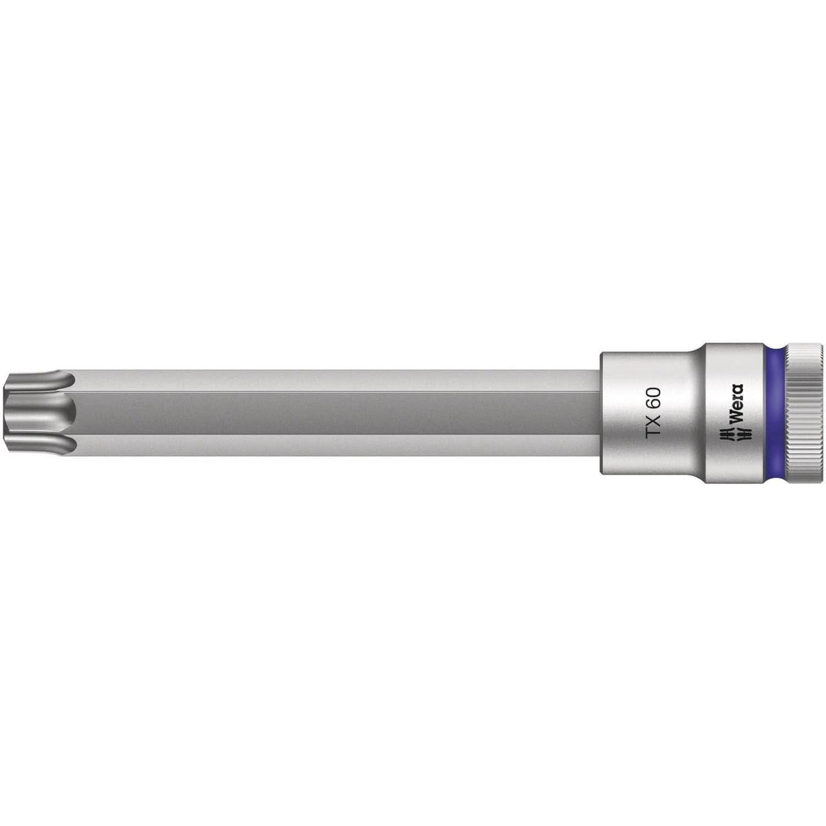 Wera 8767 C Hf Torx Zyklop Bit Socket With 1/2-in. Drive With Holding Function, Torx 60x140-mm.