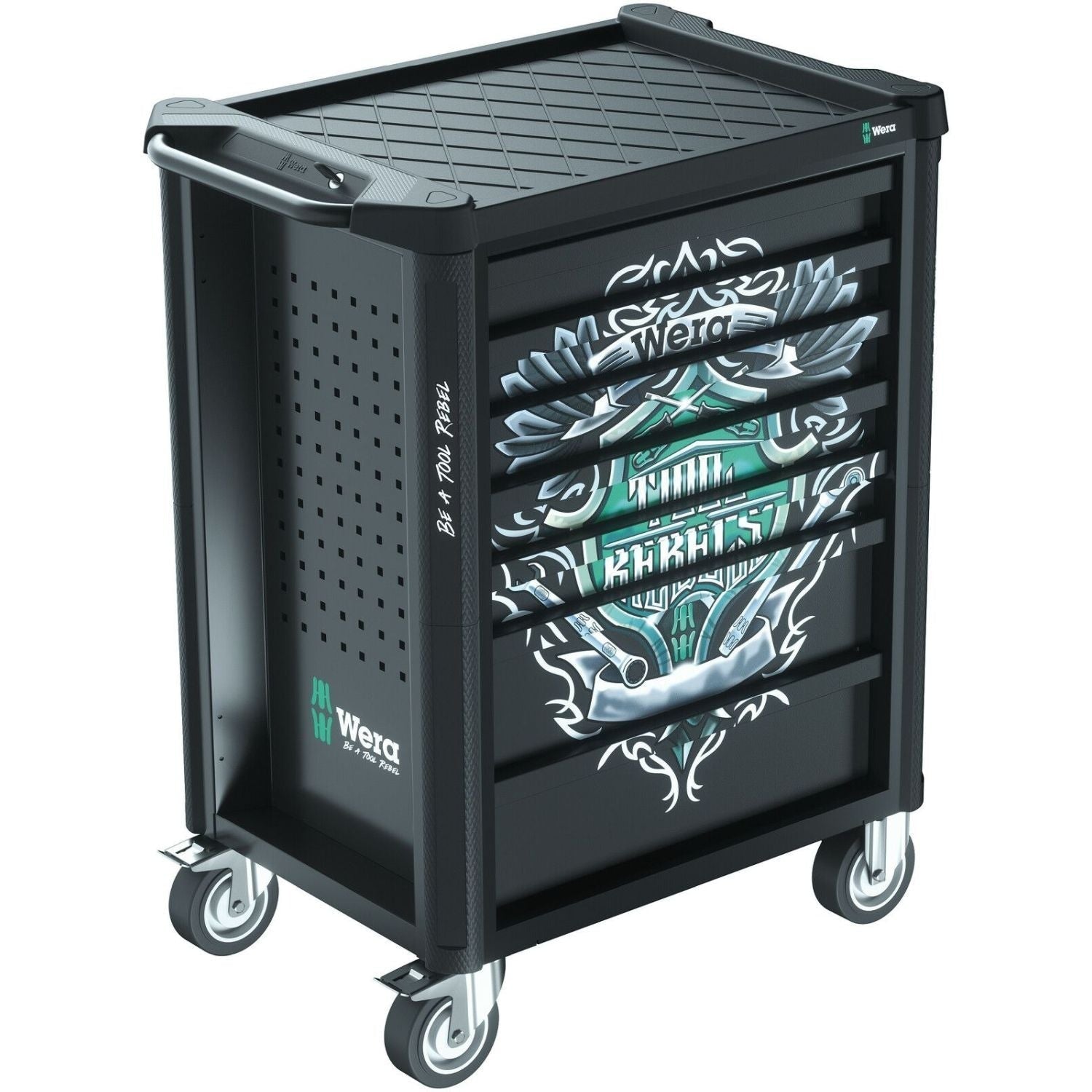 Wera 9700 Tool Rebel Roller Cabinet 1, 94-Pieces