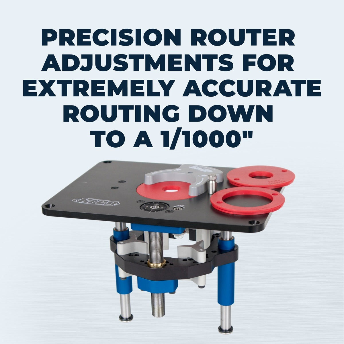 Kreg Precision Router Lift 9-1/4 in. x 11-3/4 in. Router Table Accessory for Above-Table Bit Changes (PRS5000)