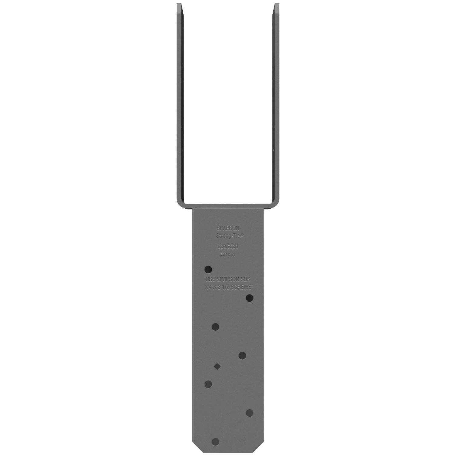Simpson Strong-Tie ECCQ3-4SDS2.5 ECCQ End Column Cap for 3-1/8-in. Beam, 4x Post, with Strong-Drive SDS Screws
