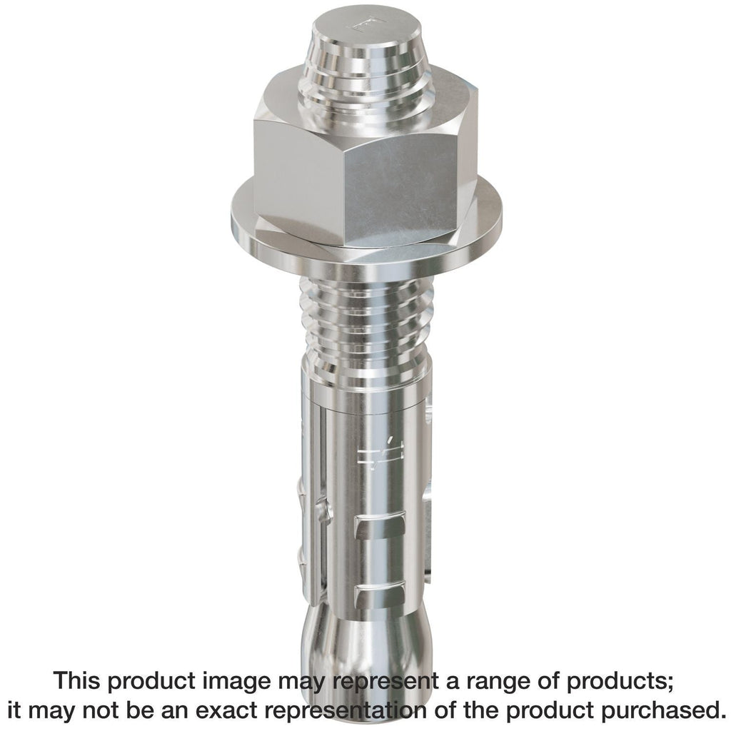 Simpson Strong-Tie STB2-623126SSR20 Strong-Bolt 2, 5/8-in. x 3-1/2-in. Type 316 Stainless-Steel Wedge Anchor, 20-Pack