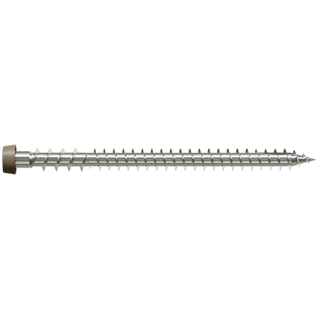 Simpson Strong-Tie DCU234P305BR05 Deck-Drive DCU COMPOSITE Screw, #10 x 2-3/4-in. T20, Type 305, Brown 05, 350-Pack
