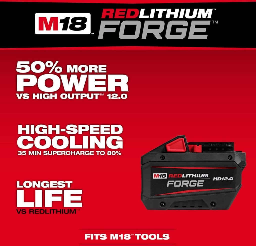 Milwaukee 48-11-1814 M18 REDLITHIUM FORGE HD12.0 Battery, 10-Pack