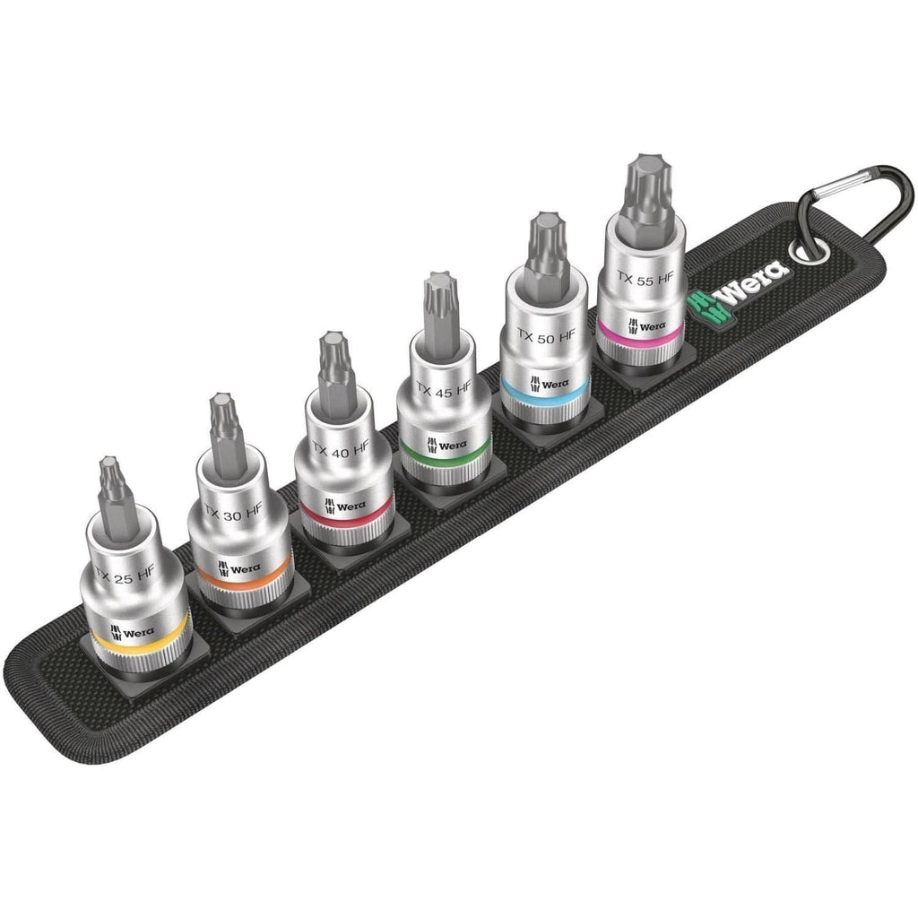 Wera Belt C 3 Torx Hf Zyklop Bit Socket Set With Holding Function, 1/2-in. Drive, 6-Pieces