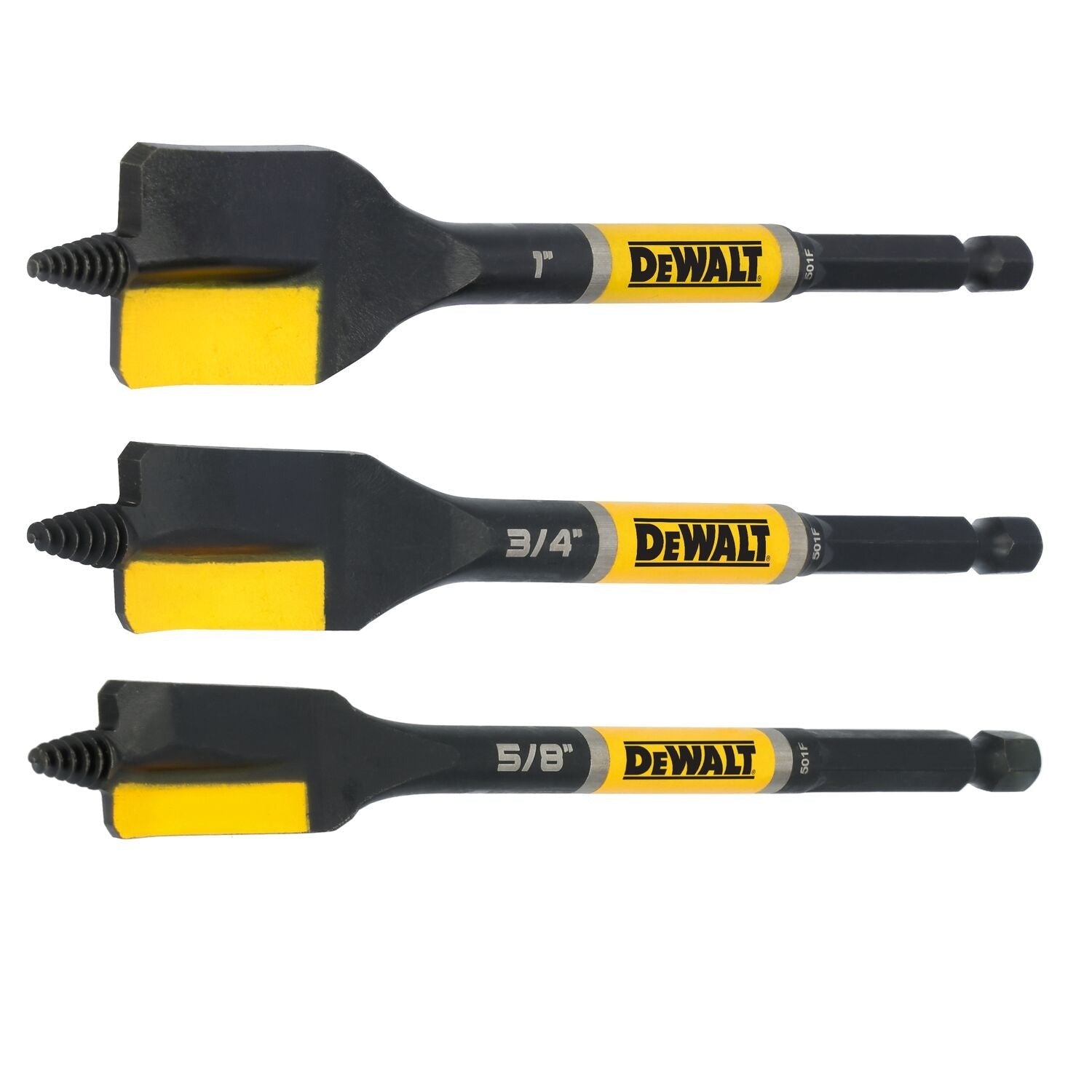 DeWALT DWAWDNS3PC ELITE SERIES Nail Cutting Spade 3-Piece Bit Set