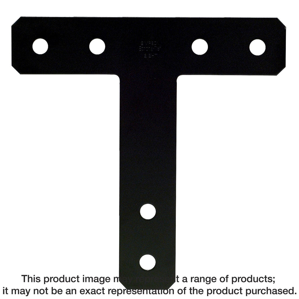 Simpson Strong-Tie 1212HTPC HTPC 12-in. x 12-in. 7-Gauge Black Powder-Coated Ornamental T Strap