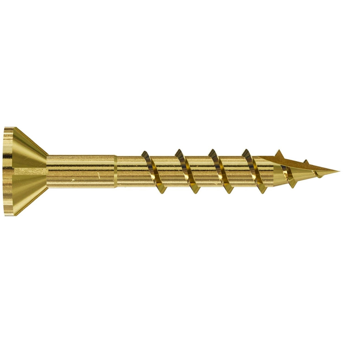 Simpson Strong-Tie WSC114S-17 WSC Wood Screw (Collated), #8 x 1-1/4-in. #2 Square, Flat Head, Yellow Zinc, 2500-Pack