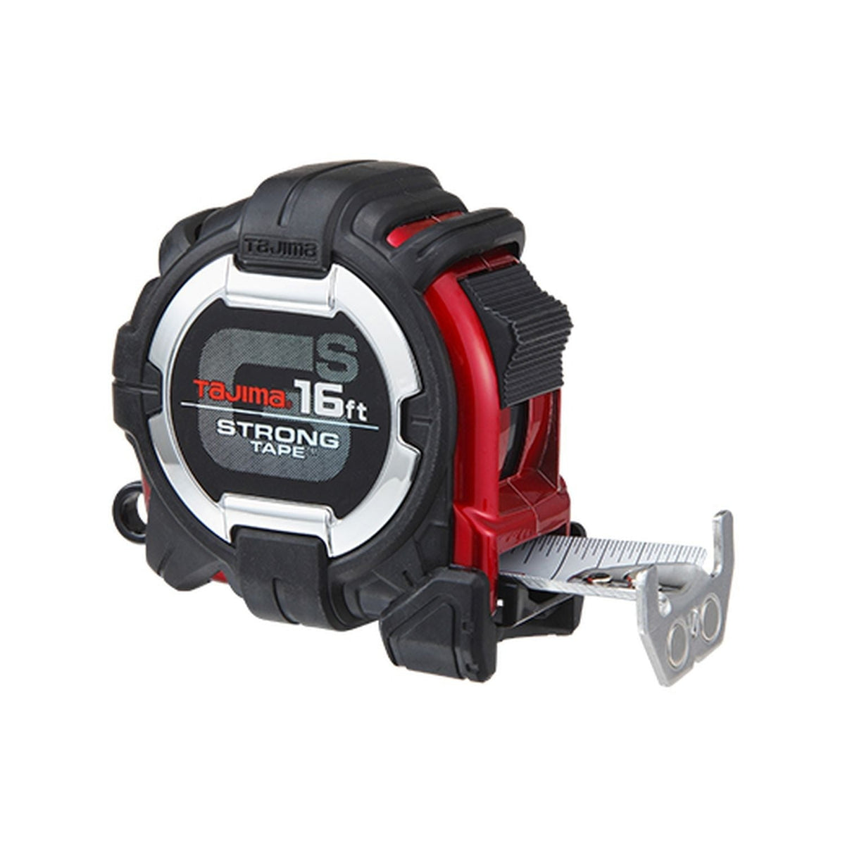 Tajima GS-MC16BW GS-Lock, 16-ft. x 1-in. Strong Tape and Horned Magnetic Hook With Compatible Clip