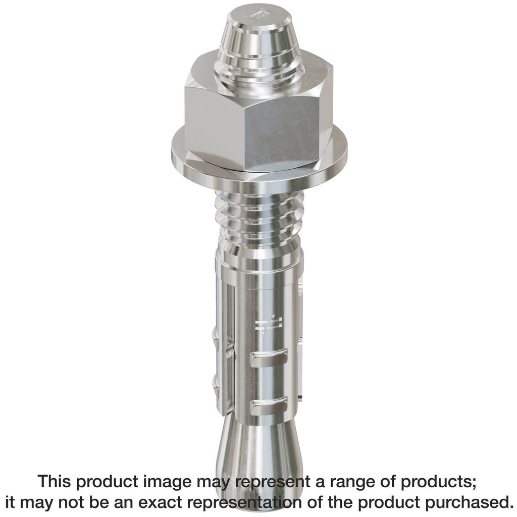 Simpson Strong-Tie STB2-372144SSR50 Strong-Bolt 2, 3/8-in. x 2-1/4-in. Type 304 Stainless-Steel Wedge Anchor, 50-Pack