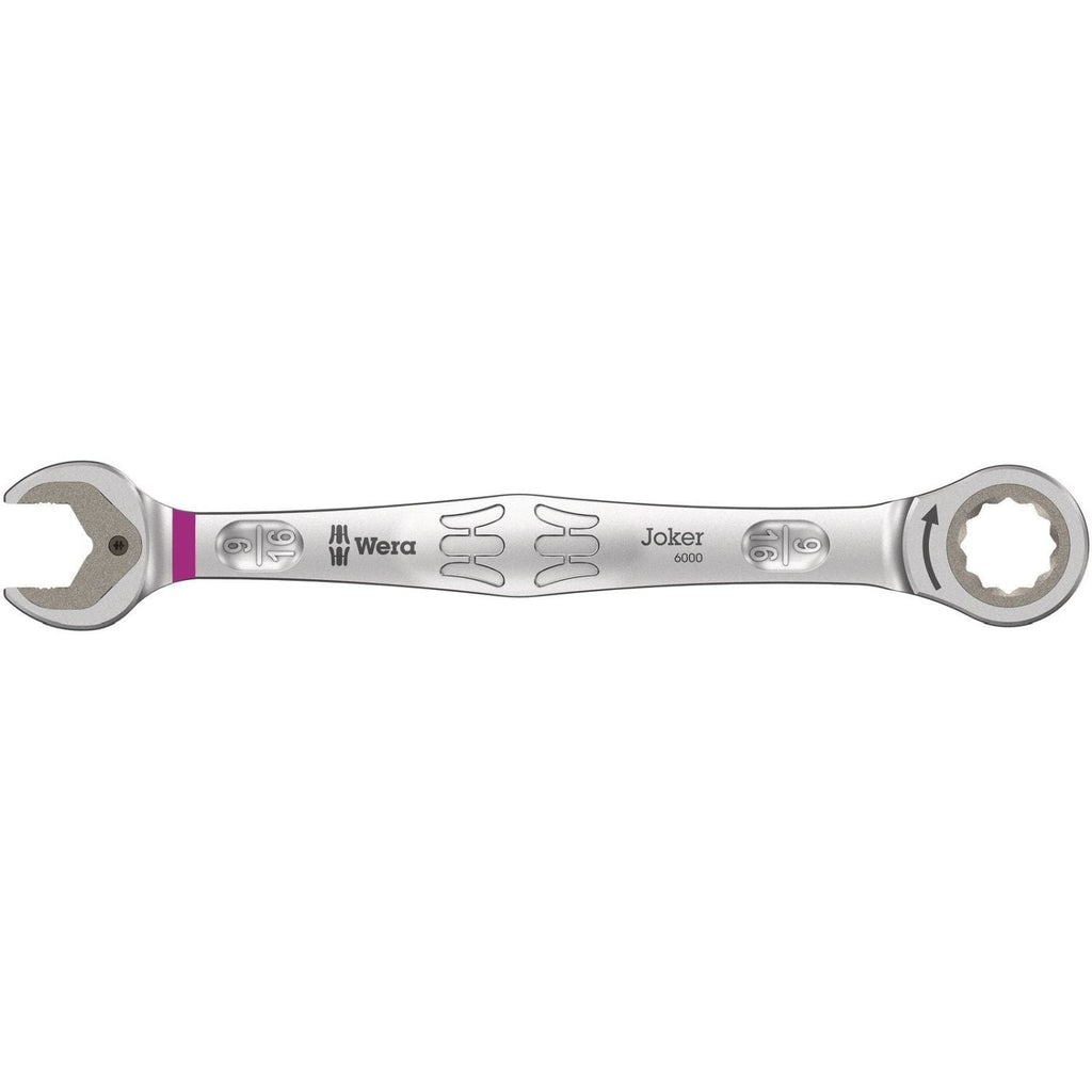 Wera 6000 Joker Ratcheting Combination Wrenches, Imperial, 9/16-in.x188-mm.
