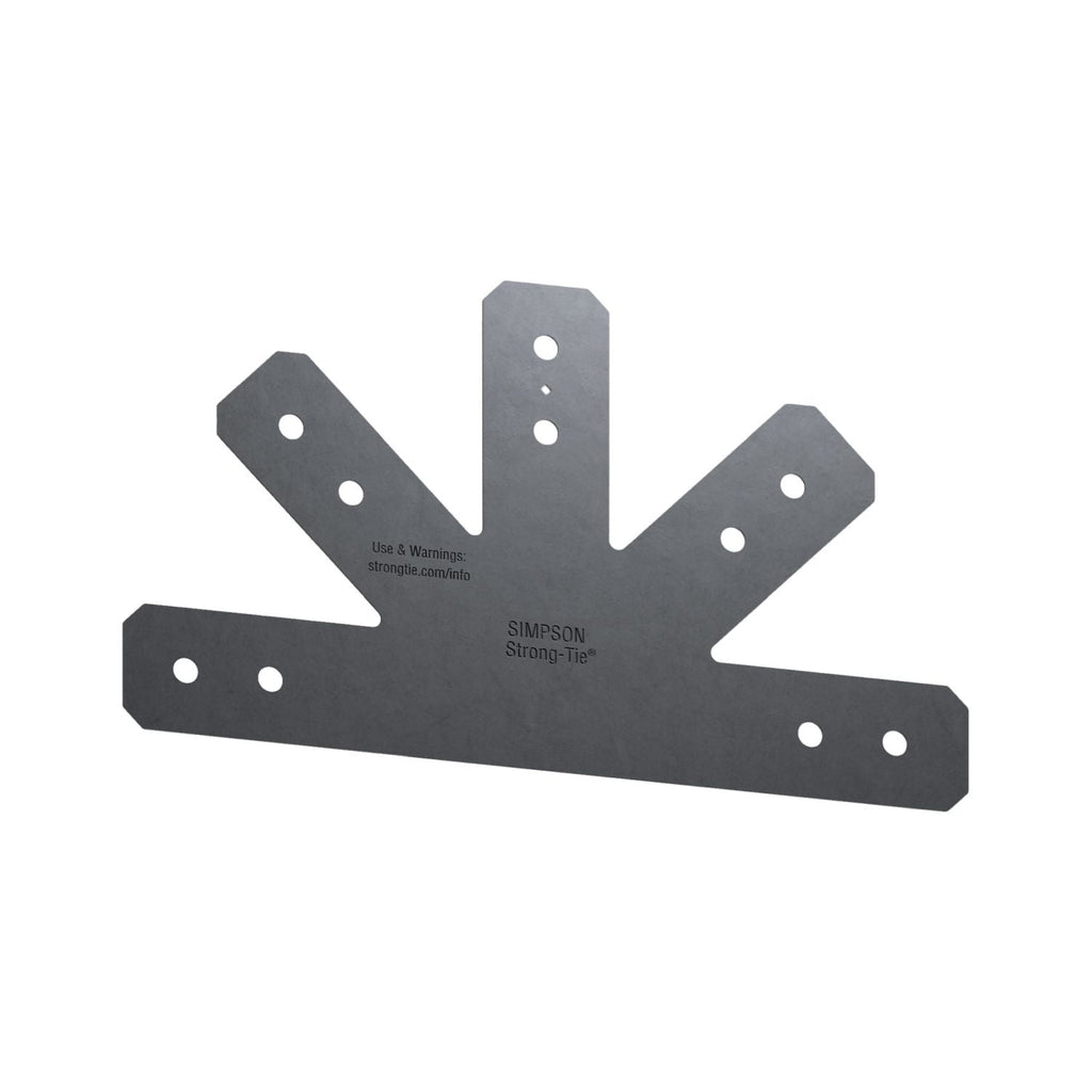 Simpson Strong-Tie Outdoor Accents Avant Collection 12:12 Pitch, Black Powder-Coated Gable Plate for 4x (APVGP1212-4)