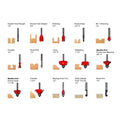 Freud 90-100 15 Piece Advanced Router Bit Set