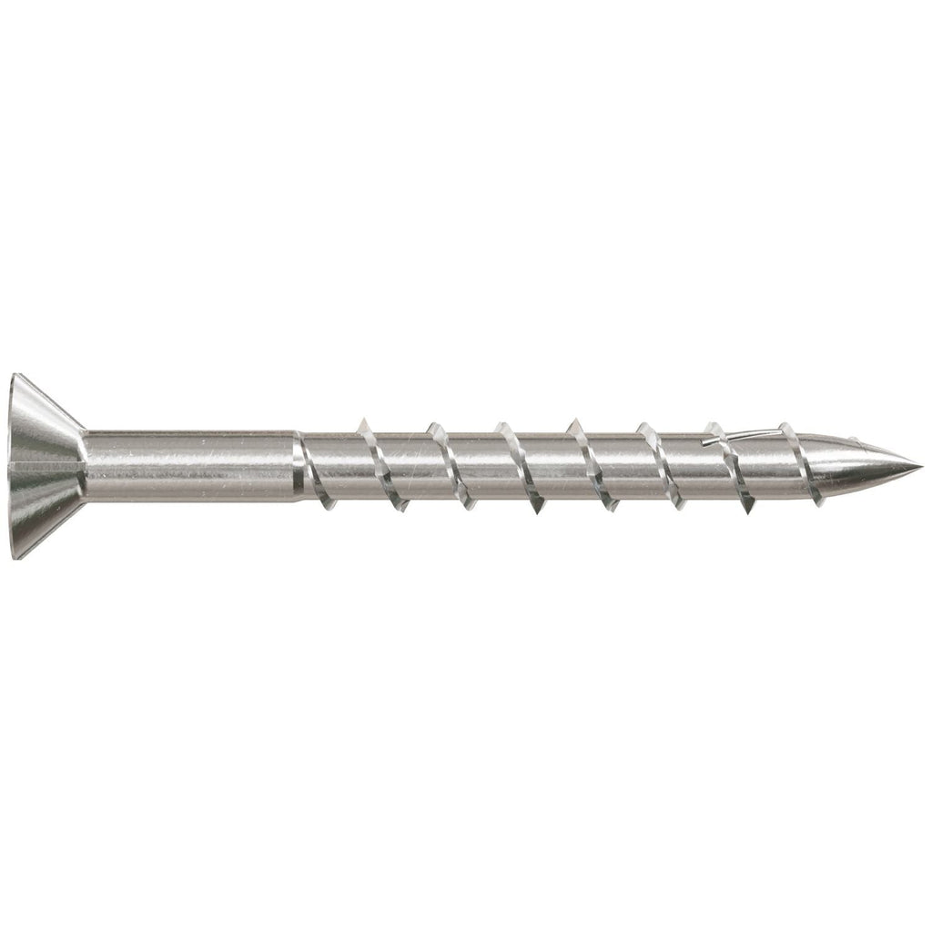 Simpson Strong-Tie T08162DWP Deck-Drive DWP WOOD SS Screw, #8 x 1-5/8-in. T-20, Flat Head, Type 316, 100-Pack