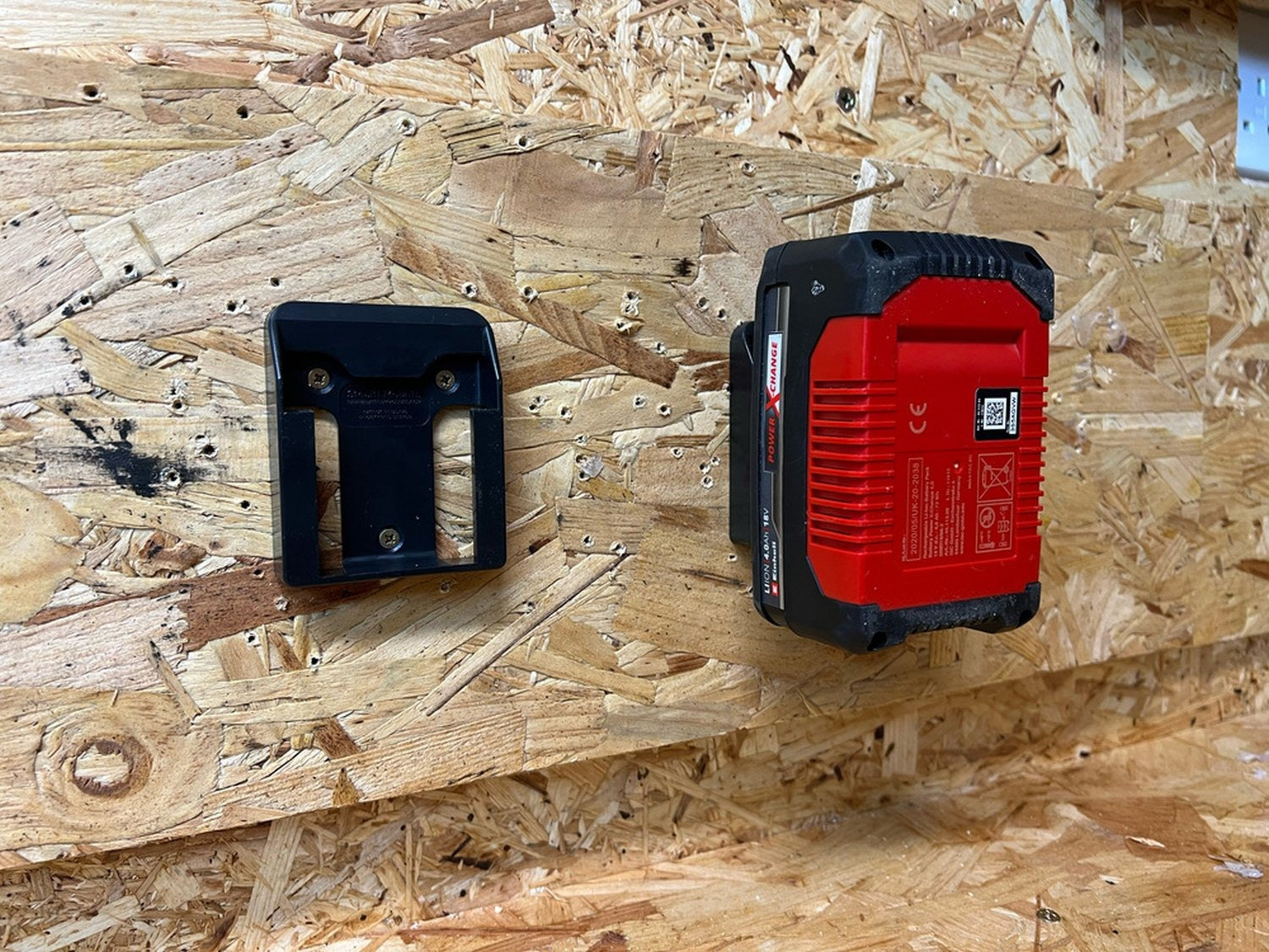 StealthMounts Battery Mounts for Einhell 18V Black, 6-Pack