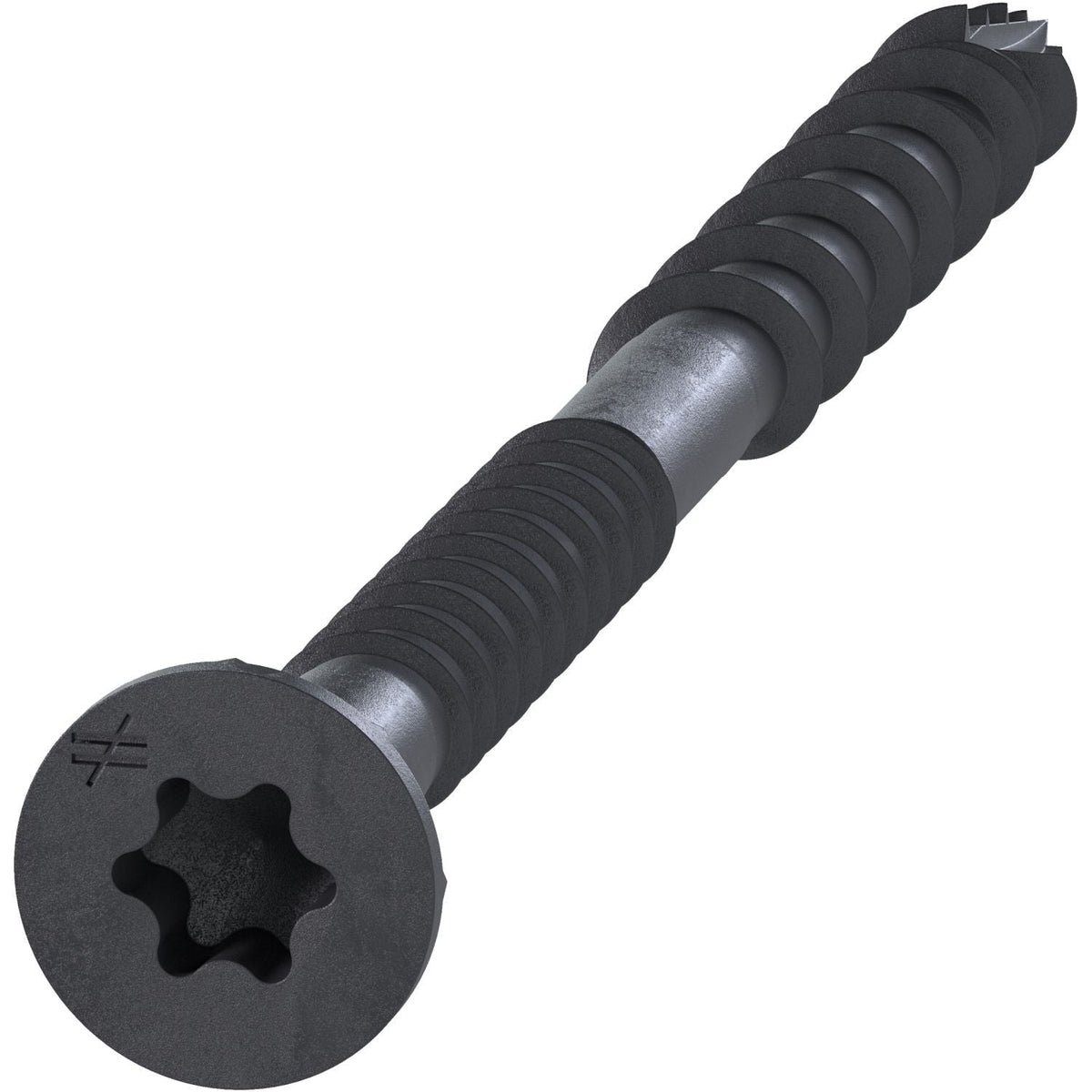 Simpson Strong-Tie DSVBK3R70 Deck-Drive DSV WOOD Screw, #10 x 3-in. T25, Flat Head, Quik Guard, Black, 70-Pack