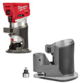 Milwaukee 2723-20 M18 FUEL Brushless Compact Router and Compact Router Offset Base, Tool Only Kit