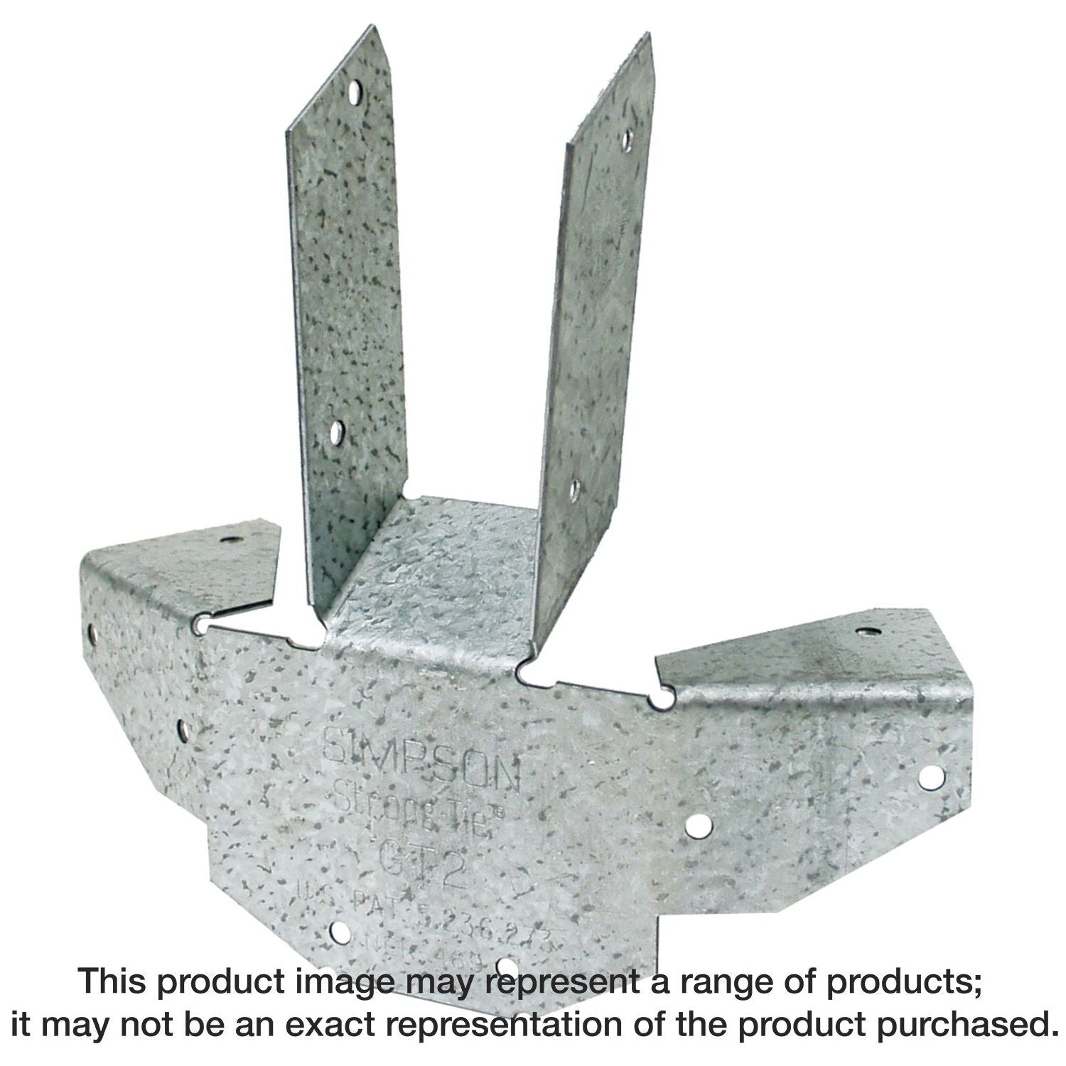 Simpson Strong-Tie GT2Z GT ZMAX Galvanized 16-Gauge Gazebo Tie for 6-2x Rafters and Top Plate to Post