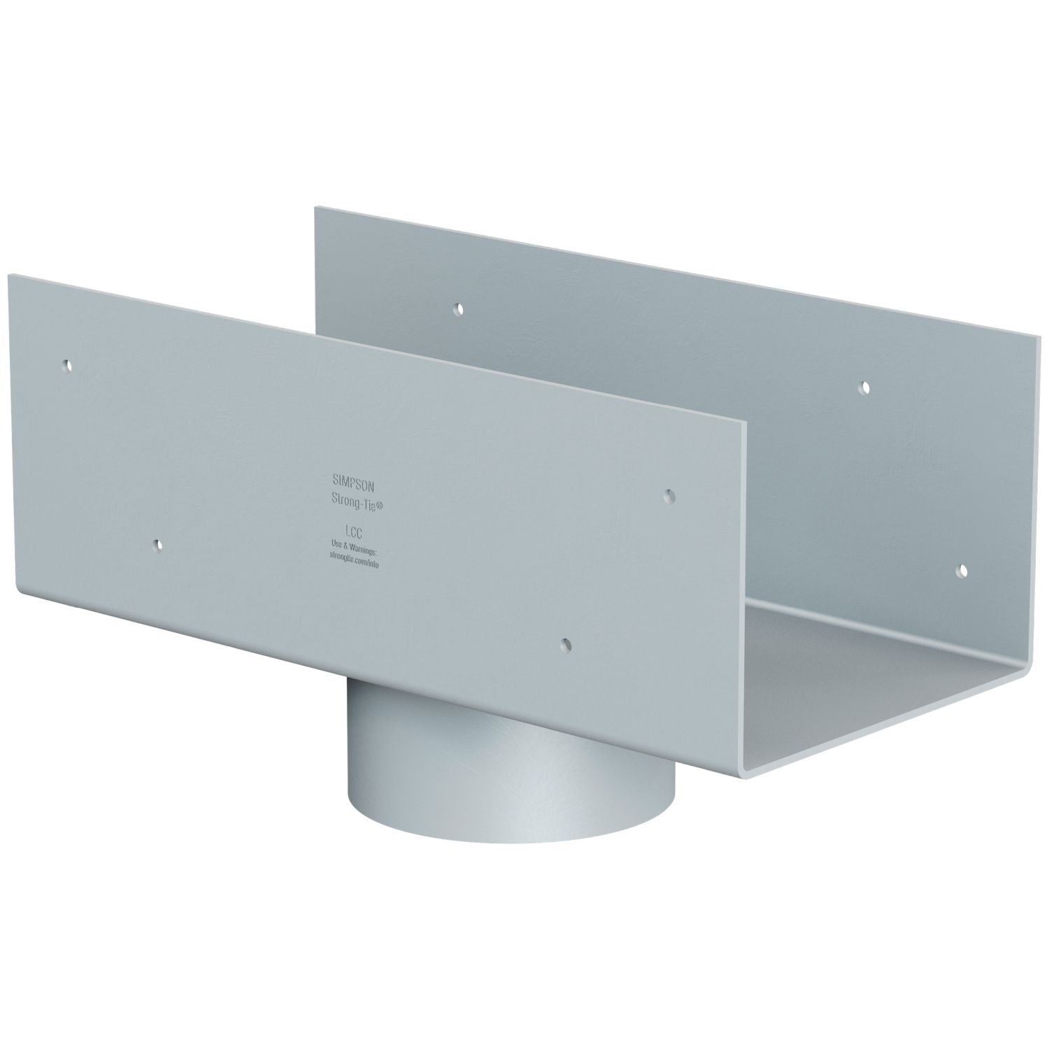 Simpson Strong-Tie LCC5.25-3.5 LCC 5-3/8-in. Column Cap for 3-1/2-in. Outside Diameter Lally Column