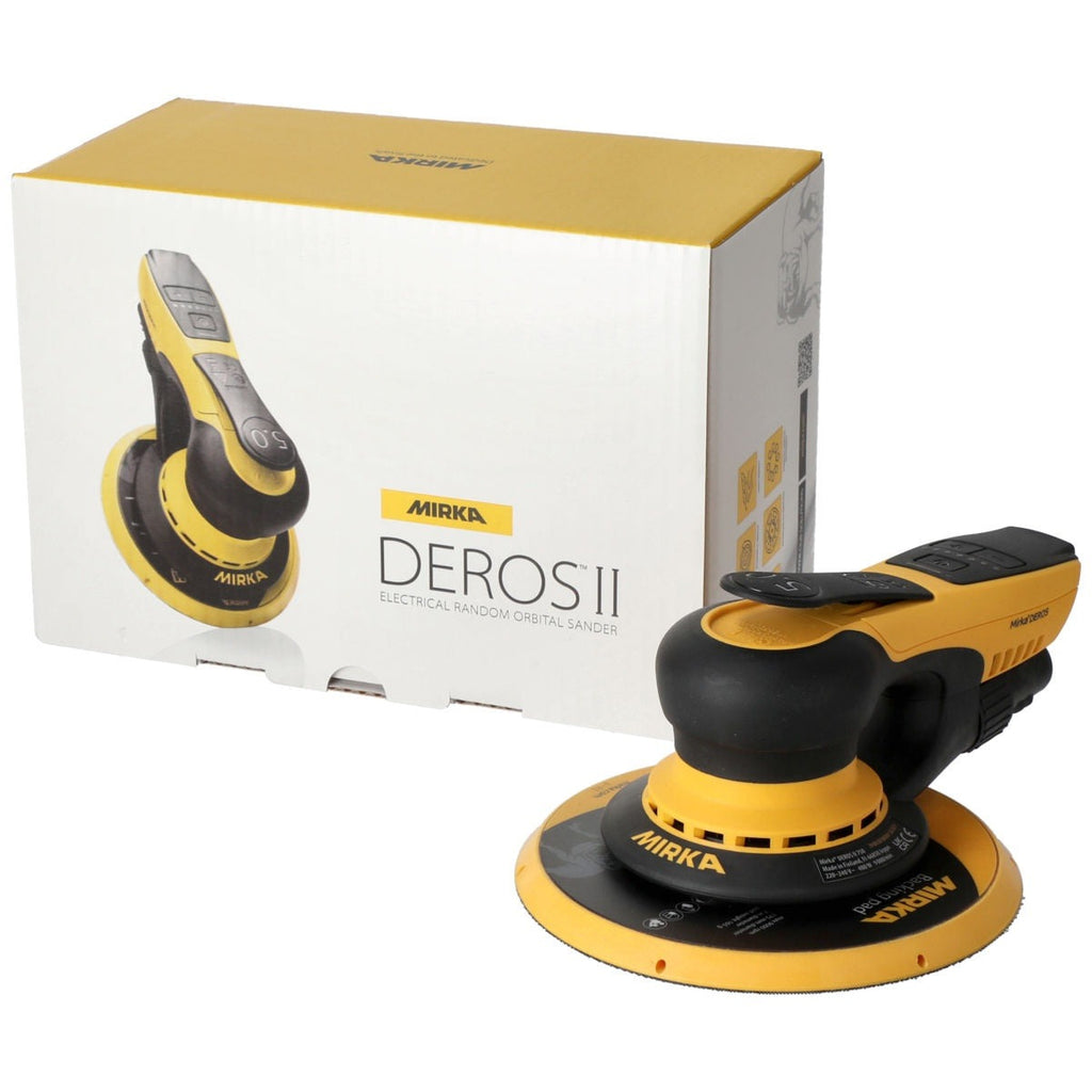 Mirka DEROS II 750X 7-in. 5.0 mm Corded Random Orbital Sander for Dust-Free Large Surface Sanding, Tool Only (MID7504044US)