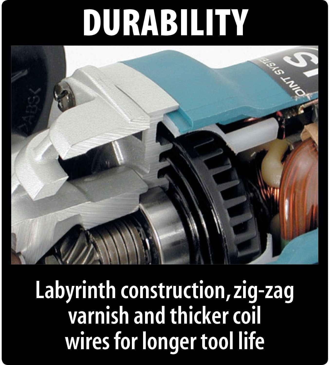 Makita 9565PCV 5" SJS High-Power Paddle Switch Angle Grinder
