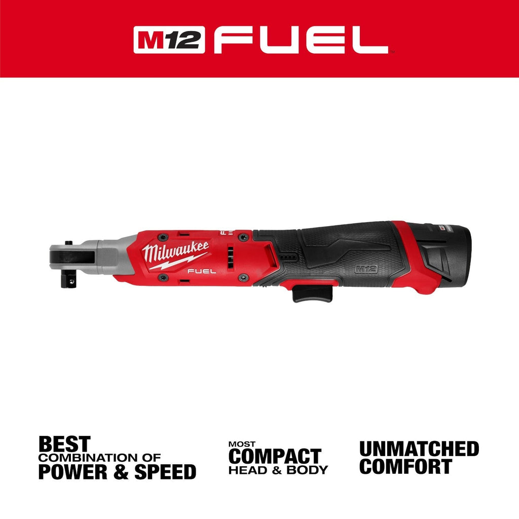 Milwaukee 3053-21 M12 FUEL Brushless 3/8-in. Ratchet 2.5Ah Kit