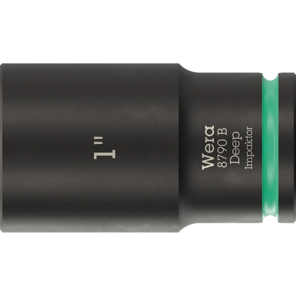 Wera 8790 B Impaktor Deep Socket With 3/8-in. Drive, 1-in.x63-mm.