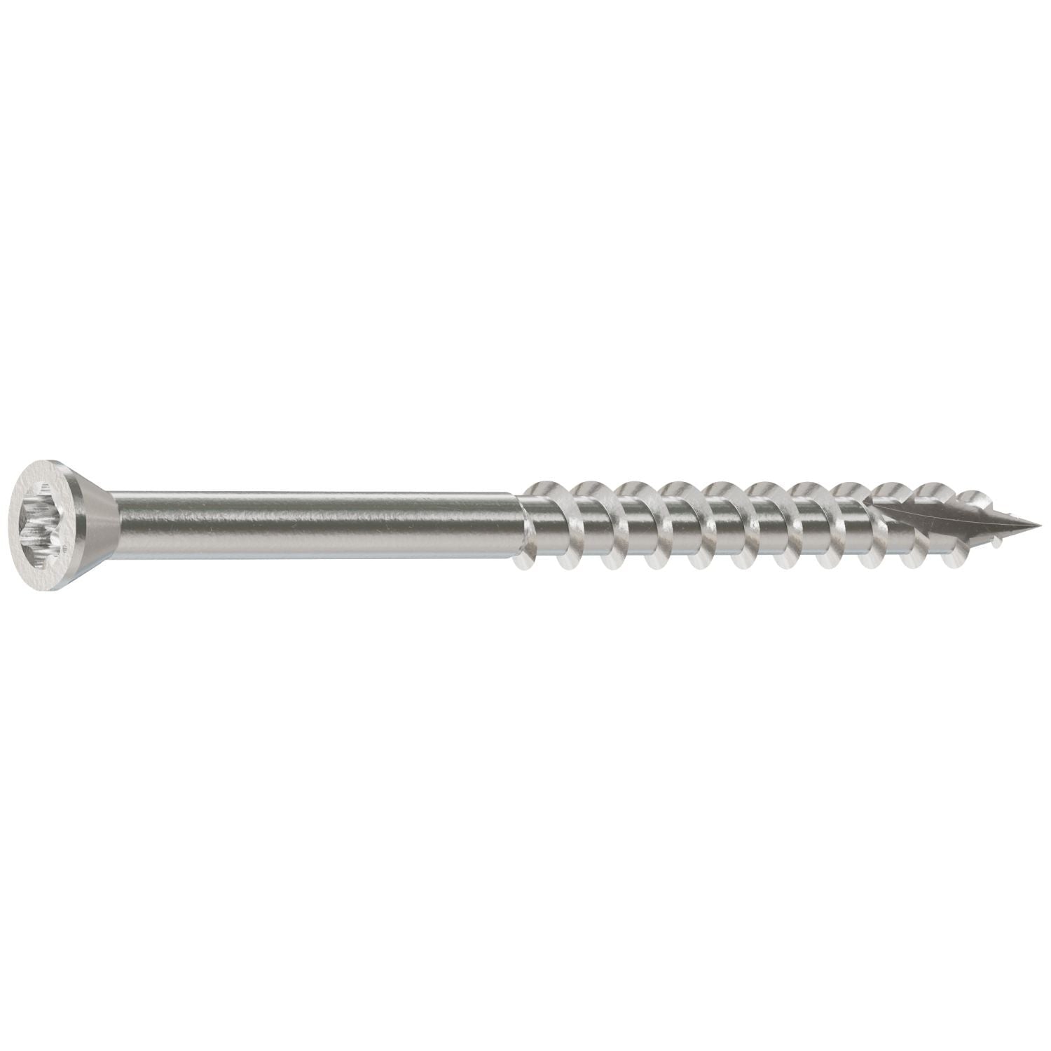 Simpson Strong-Tie T07225FTB Trim-Head Screw, 6-Lobe Drive, #7 x 2-1/4-in. T-15 Type 316, 3000-Pack