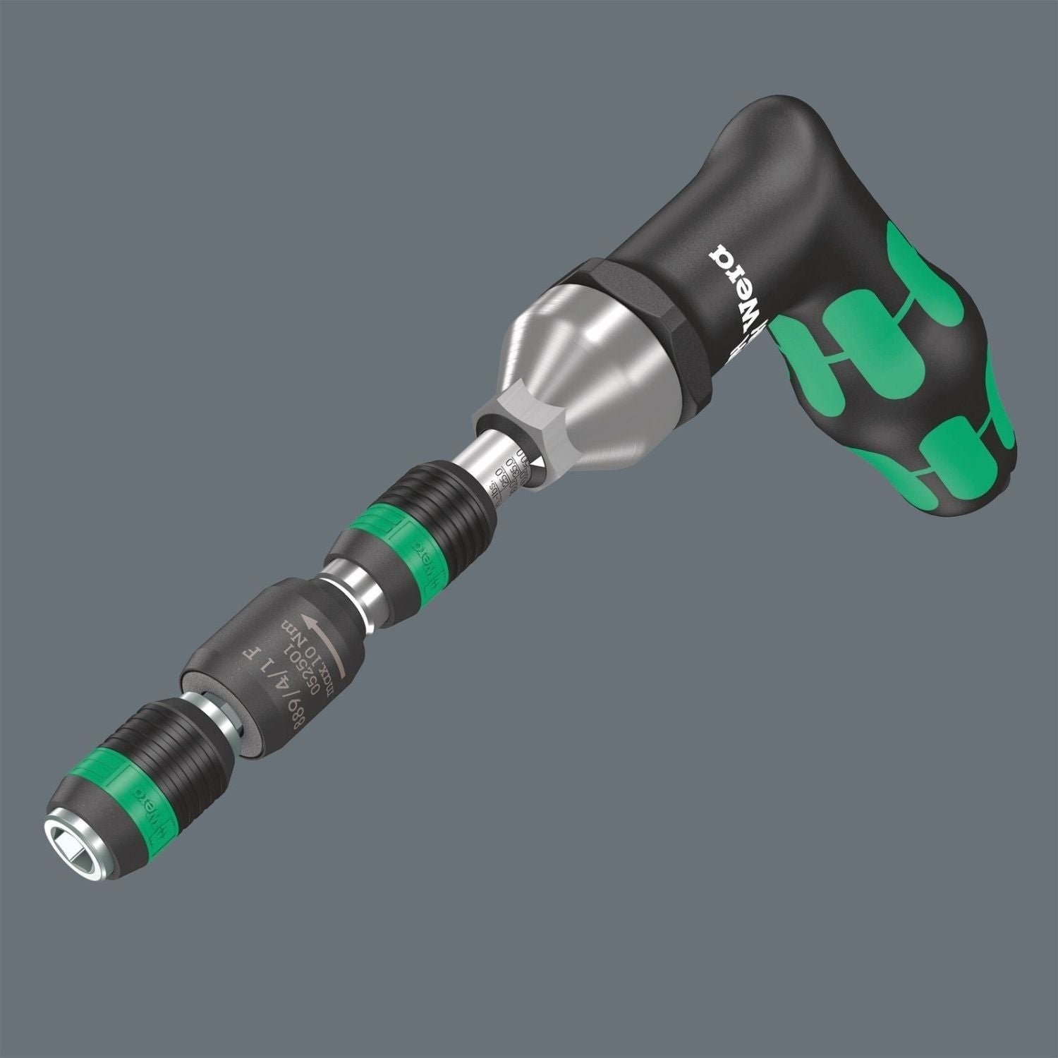Wera 889/4/1 F Rapidaptor Free-Running Bit Holder For Torque Screwdrivers With Pistol Handle, 1/4-in.x64-mm.