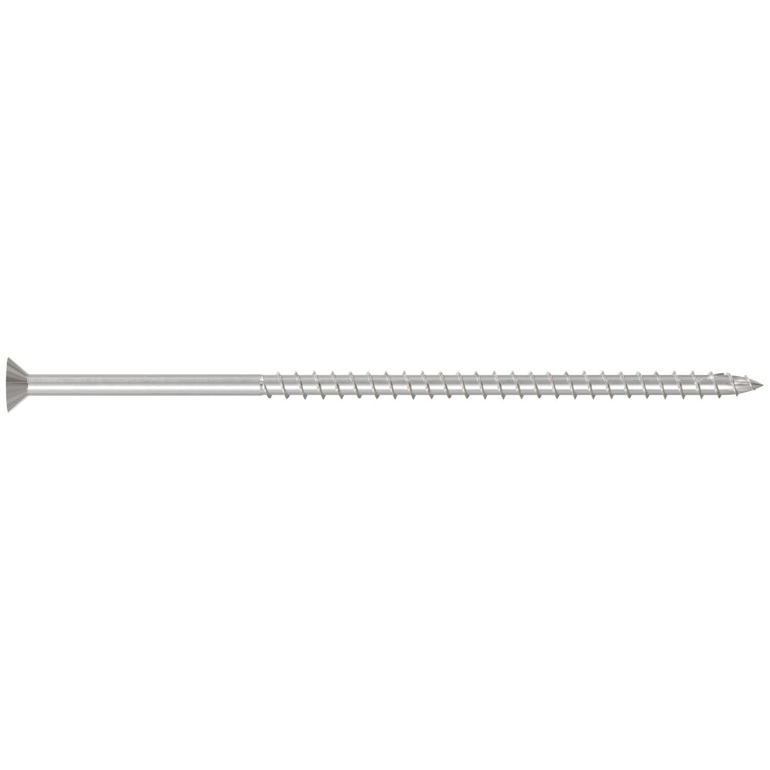 Simpson Strong-Tie T12600WP1 Strong-Drive DWP WOOD SS Screw, #12 x 6-in. T27, Flat Head, Type 316, 1-lb.